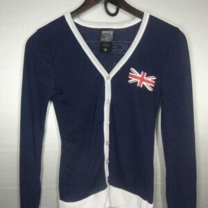 Doctor Who Navy Blue Long Sleeve Button Down Shirt X-Small